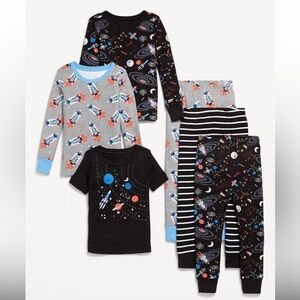 Old Navy Snug-Fit Pajama 6-Piece Set Space NEW